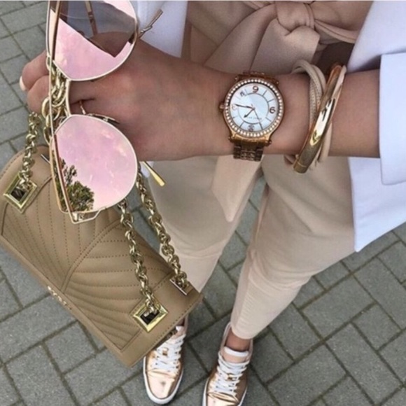 Rose Gold Cat Eye Sunglasses - Picture 2 of 8